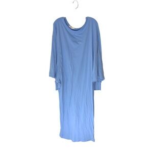 Free People FP Beach Dress Lifestyle Blue T-Shirt Maxi Slouchy Casual Small
